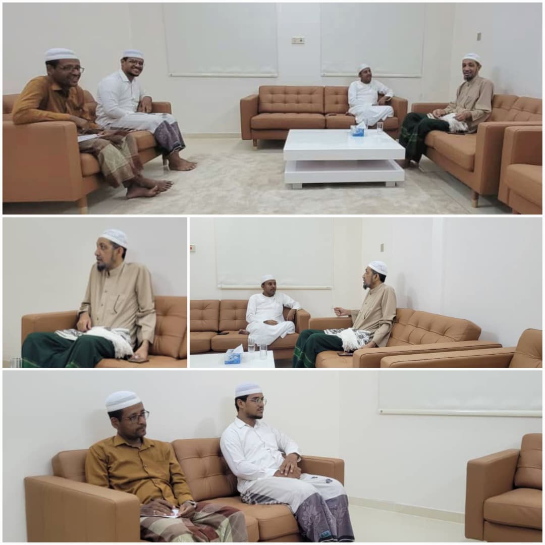 فضيلة الشيخ الدكتور عبدالكريم باشراحيل في زيارة لمقر اكاديمية سند